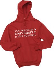 JERZEES Pullover Hooded Sweatshirt, Red